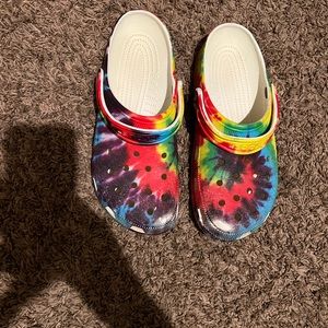Rainbow crocs